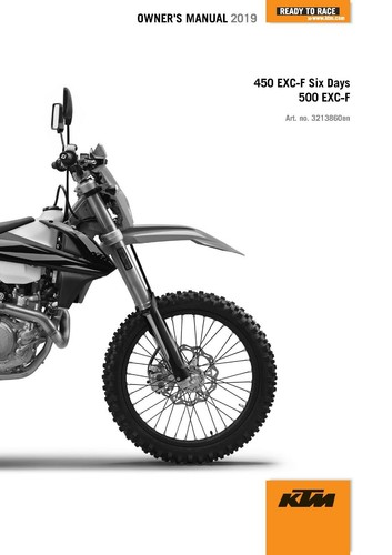 Ktm owners manual book - ktm,